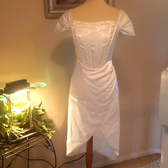 None Dresses & Skirts - NWOT Satiny hi-low dress